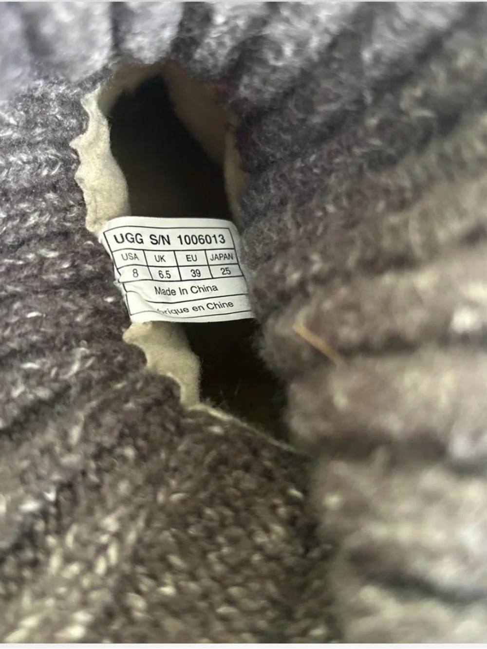 UGG Cambridge Knit Convertible Boots - Grey
